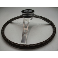 Vintage Boat Ship Stainless Steel 16"Steering Wheel 3 Spoke Standard 3/4" Shaft