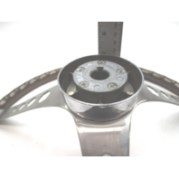 Vintage Boat Ship Stainless Steel 16"Steering Wheel 3 Spoke Standard 3/4" Shaft