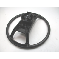 1980's Forester  Boat Steering Wheel 13.75" Black Plastic 3/4" Shaft