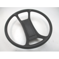 1980's Forester  Boat Steering Wheel 13.75" Black Plastic 3/4" Shaft