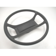 1980's Forester  Boat Steering Wheel 13.75" Black Plastic 3/4" Shaft