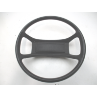 1980's Forester  Boat Steering Wheel 13.75" Black Plastic 3/4" Shaft