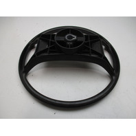1980's Forester  Boat Steering Wheel 13.75" Black Plastic 3/4" Shaft