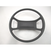 1980's Forester  Boat Steering Wheel 13.75" Black Plastic 3/4" Shaft