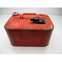 Quicksilver Mercury Mariner Outboard Remote Fuel Gas Tank Can Metal 6 Gallon