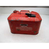 Quicksilver Mercury Mariner Outboard Remote Fuel Gas Tank Can Metal 6 Gallon