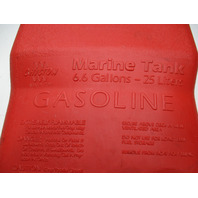 Chilton Outboard Plastic Red Remote Portable Marine Gas Tank 6.6 Gallons