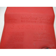 Chilton Outboard Plastic Red Remote Portable Marine Gas Tank 6.6 Gallons