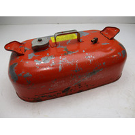 OMC Evinrude Johnson Outboard 3 Gallon Remote Red Metal Gas Tank Fuel Can