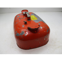 OMC Evinrude Johnson Outboard 3 Gallon Remote Red Metal Gas Tank Fuel Can