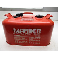 Mercury Mariner Outboard Remote Fuel Gas Tank Can Metal 6 Gallon