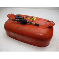 OMC Evinrude Johnson Outboard 3 Gallon Remote Red Metal Gas Tank Fuel Can