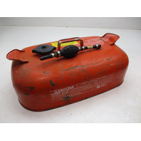 OMC Evinrude Johnson Outboard 3 Gallon Remote Red Metal Gas Tank Fuel Can