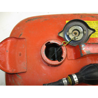 OMC Evinrude Johnson Outboard 3 Gallon Remote Red Metal Gas Tank Fuel Can