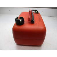 Mercury Quicksilver 6.6 Gallon Red Plastic Portable Marine Gas Tank Outboard