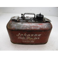 Vintage Johnson Evinrude Mile Master 6 Gallon 2 Line Pressure Gas Fuel Tank