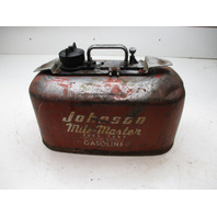 Vintage Johnson Evinrude Mile Master 6 Gallon 2 Line Pressure Gas Fuel Tank