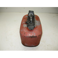 Vintage Johnson Evinrude Mile Master 6 Gallon 2 Line Pressure Gas Fuel Tank