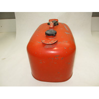 OMC Evinrude Johnson Outboard 6 Gallon Remote Red Metal Gas Tank Fuel Can