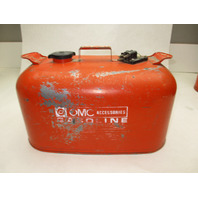 OMC Evinrude Johnson Outboard 6 Gallon Remote Red Metal Gas Tank Fuel Can