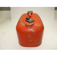OMC Evinrude Johnson Outboard 6 Gallon Remote Red Metal Gas Tank Fuel Can