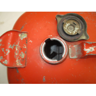 OMC Evinrude Johnson Outboard 6 Gallon Remote Red Metal Gas Tank Fuel Can