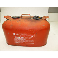 OMC Evinrude Johnson Outboard 6 Gallon Remote Red Metal Gas Tank Fuel Can