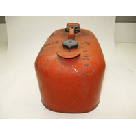 OMC Evinrude Johnson Outboard 6 Gallon Remote Red Metal Gas Tank Fuel Can