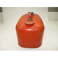 OMC Evinrude Johnson Outboard 6 Gallon Remote Red Metal Gas Tank Fuel Can