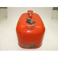 OMC Evinrude Johnson Outboard 6 Gallon Remote Red Metal Gas Tank Fuel Can