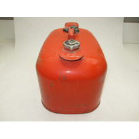 OMC Evinrude Johnson Outboard 6 Gallon Remote Red Metal Gas Tank Fuel Can