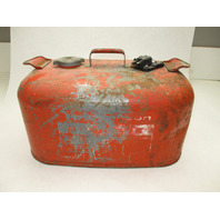OMC Evinrude Johnson Outboard 6 Gallon Remote Red Metal Gas Tank Fuel Can