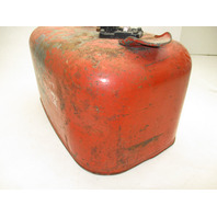 OMC Evinrude Johnson Outboard 6 Gallon Remote Red Metal Gas Tank Fuel Can