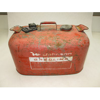 OMC Evinrude Johnson Outboard 6 Gallon Remote Red Metal Gas Tank Fuel Can