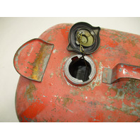 OMC Evinrude Johnson Outboard 6 Gallon Remote Red Metal Gas Tank Fuel Can