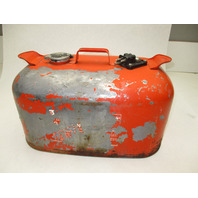 OMC Evinrude Johnson Outboard 6 Gallon Remote Red Metal Gas Tank Fuel Can