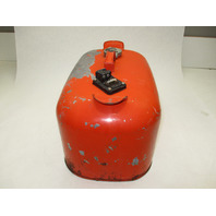 OMC Evinrude Johnson Outboard 6 Gallon Remote Red Metal Gas Tank Fuel Can