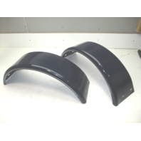 Boat Trailer Fender Set Dark Blue Painted Steel 29" L x 9" W x 10 1/2 H"
