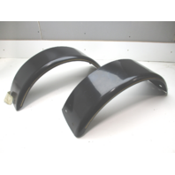 Boat Trailer Fender Set Black Painted Steel 28 1/2" L x 8 3/4" W x 10 1/2 H"