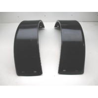 Boat Trailer Fender Set Black Painted Steel 28 1/2" L x 8 3/4" W x 10 1/2 H"