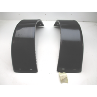 Boat Trailer Fender Set Black Painted Steel 28 1/2" L x 8 3/4" W x 10 1/2 H"