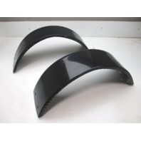 Boat Trailer Fender Set Black Painted Steel 28 1/2" L x 8 3/4" W x 10 1/2 H"