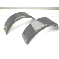 Boat Trailer Fender Set Black Painted Steel 28 1/2