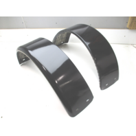 Boat Trailer Fender Set Black Painted Steel 32 1/4" L x 9" W x 14 1/4 H"