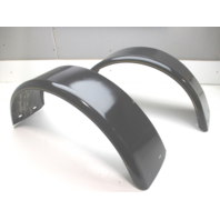 Boat Trailer Fender Set Black Painted Steel 32 1/4