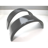 Boat Trailer Fender Set Black Painted Steel 32 1/4" L x 9" W x 14 1/4 H"