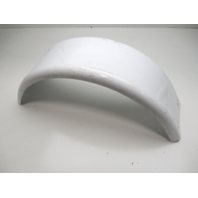 Boat Trailer Fender White Painted Steel 26 1/4" L x 8 1/4" W x 9 1/2 H"