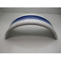 Boat Trailer Fender White Painted Steel 26 1/4" L x 8 1/4" W x 9 1/2 H"
