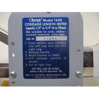 Olympic Model 1430 Cordage Length Meter 1/4" to 3/4"