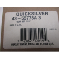 55778A3 Mercury Mercruiser Alpha I Upper Unit Gear Set 1.98:1 Ratio